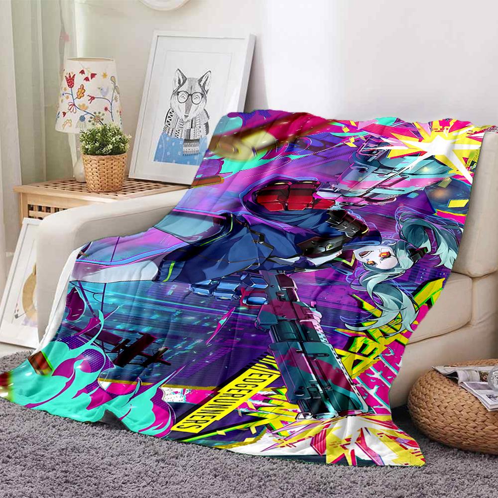 1Pc Cyberpunk Future Adventure Flannel Blanket, Soft And Comfortable, Casual Warm, Camping Travel, Christmas, Halloween Xmas Gift S1757
