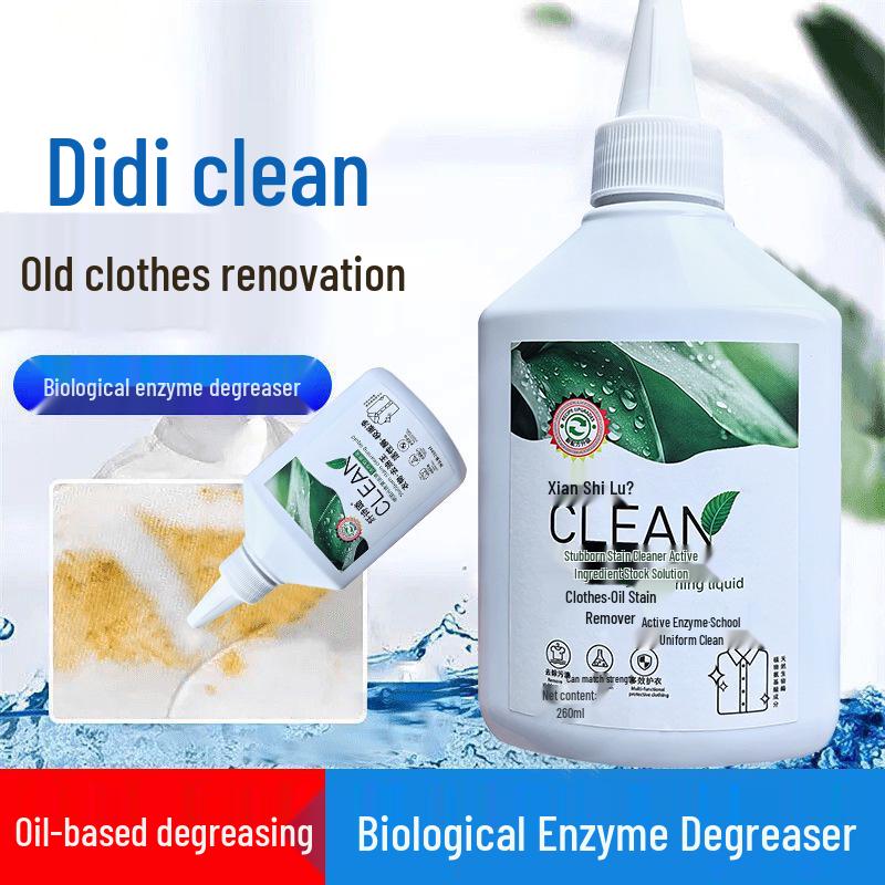 Degreaser King No-Rinse Stain Remover for Ink, Oil, and Stubborn Stains on White Clothing - Dry Clean Agent