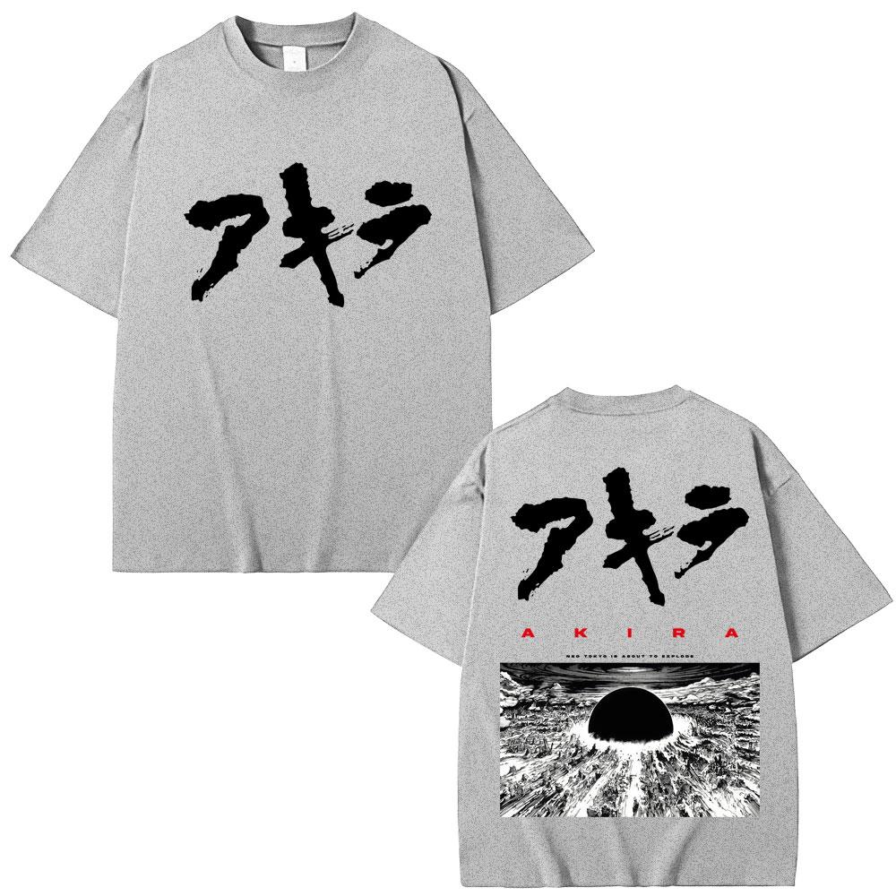 Japanese Anime Akira Tshirt Science Fiction 90s Movie Shotaro Kaneda Harajuku T-shirts Men Women Oversized Cotton T Shirt