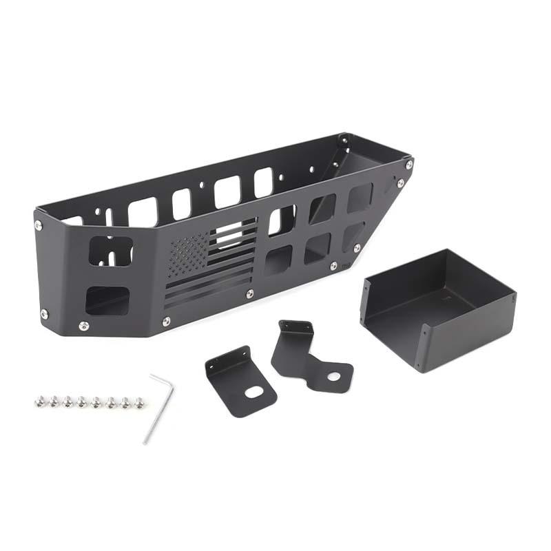 For Jeep Wrangler JK 2007-2017 Car Front Under Seat Storage Box Organizer Container Interior Stowing Tidying Accessories