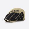 New-style Patchwork Striped Baseball Cap, Men's Casual Sun Hat, Flat Cap, Beret