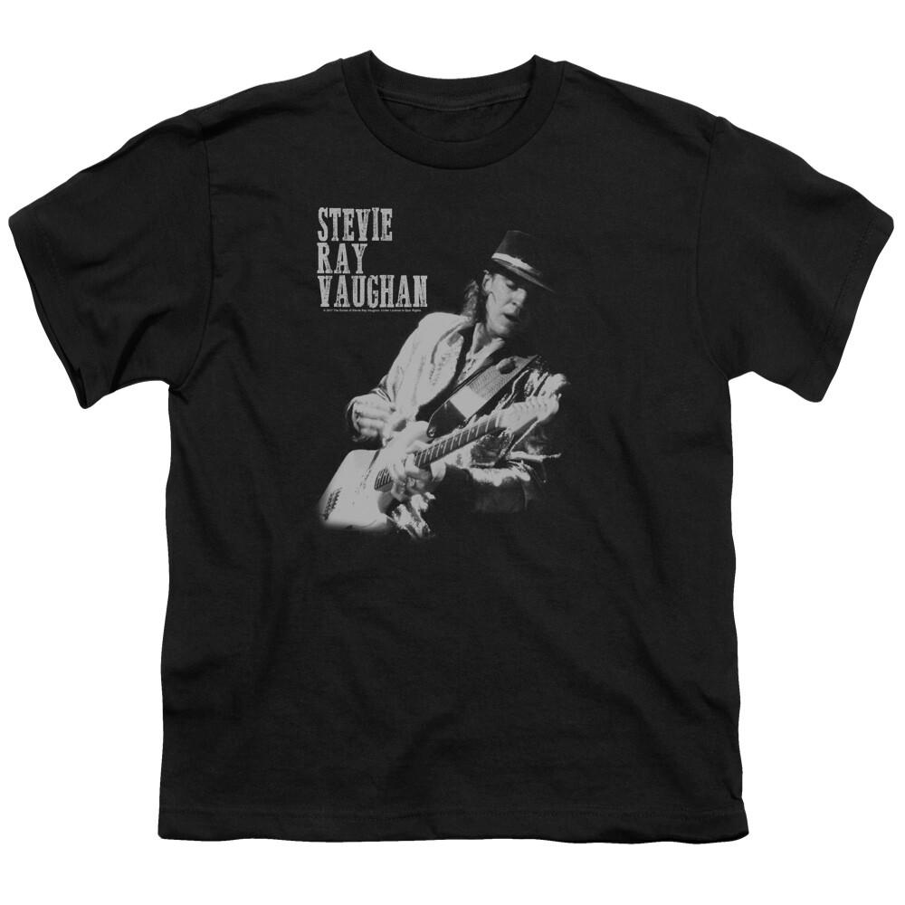 26 Stevie Ray Vaughan Live Alive Kids Youth T Shirt Licensed Rock Band Tee Black Unisex T-Shirt XXXL