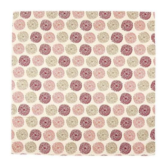 Hama Pattern FUROSHIKI Cross (Furoshiki 90cm) Full of Chrysanthemums Pink Off
