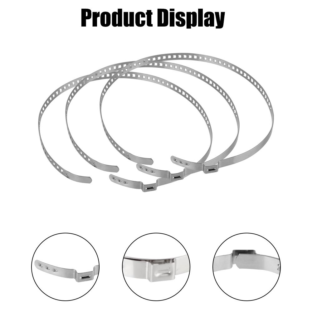 Kit Axle CV Joint Boot Crimp Clamp 5Pcs Adjustable Ball Cage Clamp 20- 50mm 50- 120mm Driveshaft CV Boot Clamp Stainless Steel