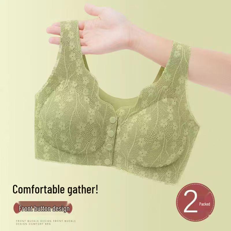 Upgraded Front-Button Comfort Bra for Middle-Aged and Elderly: Breathable, Anti-Sagging Sports Design