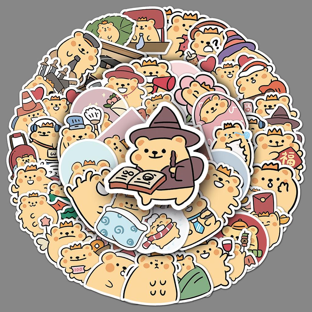 50 Cartoon-Sticker, niedliche Guka-Hand-Account-Kreationen, kreative dekorative Handyhüllen, Wasserbecher, kleine Mochi-Sticker