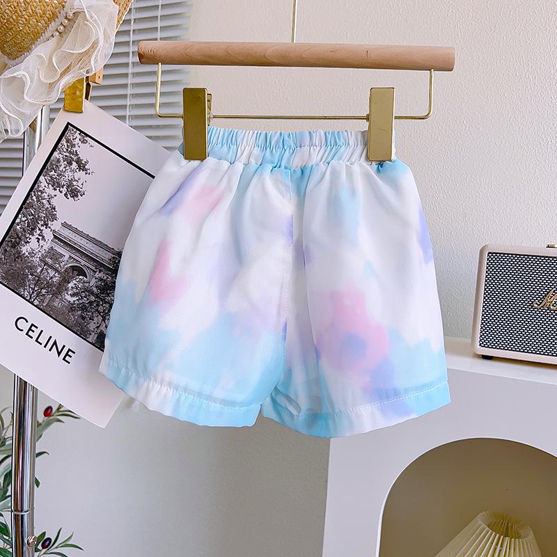 New Girls' Toddler Colorful Summer Sunscreen Shirt & Three-Piece Set TX889