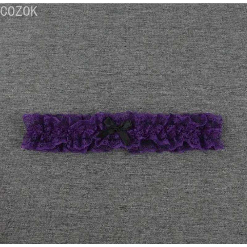 Hochzeitsparty Braut Spitze Floral Blau Beinring Schlaufe Strumpf Damen Mädchen Sexy Schleife Prinzessin Cosplay Strumpfhalter Gürtel Zubehör