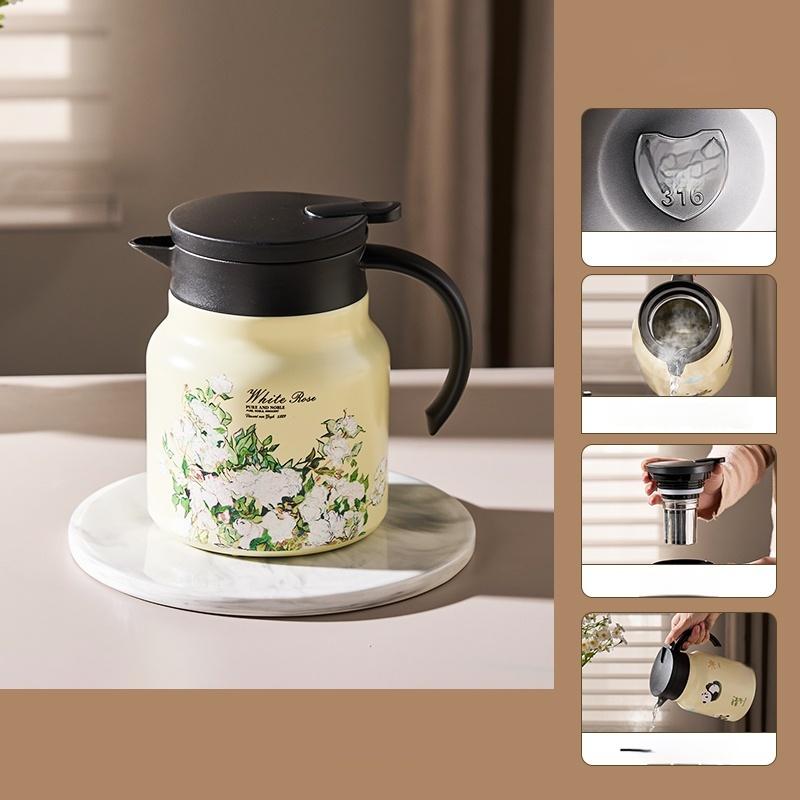 GIANXI Panda Insulated Teapot Large Capacity Warm Water Bottle For Household Use Hot Water Bottle Tea Making Steaming Tea Pot