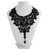 Stylish Gothic Necklace Geometric Lace Clavicle Chain for Women Halloween Neck Chain Punk Style Party Accessories