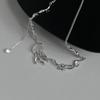 Fashion Design Floating Jellyfish Matte Crystal Earring Necklace Set Creativity Personality Female Acaleph Stud Earrings Jewelry