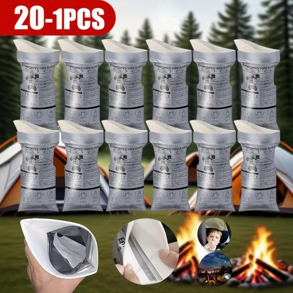 1-20PCS Portable Emergency Urinal Bag Outdoor Camping Pee Bags Disposable Travel Vomit Bag Mini Mobile Toilet Bag For Men Women