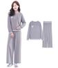 Beatgos Fluffy Pajamas with Belly Long for and Winter Size Women's Warmer, Warm, Sleeves, Spring, Autumn, (YS02 Gray, M)