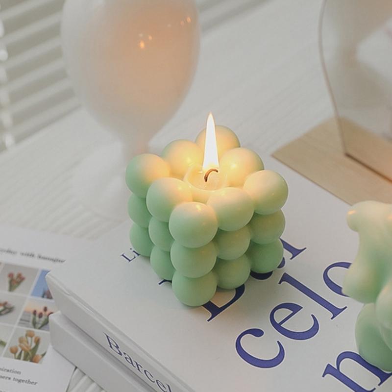 6x6cm Cube Candle Aroma Scented Candles Natural Soy Wax AromatherapyFragrant Birthday Gift