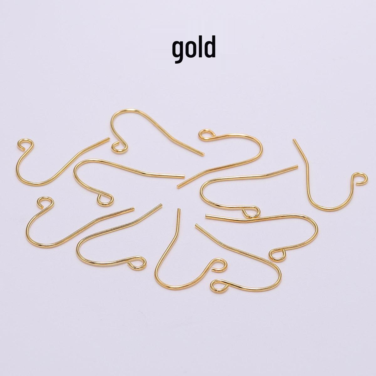 

Изогнутые S-образные серьги-крючки с шариком на конце для DIY ювелирных аксессуаров 21*12mm [100 pcs/bag/13g]