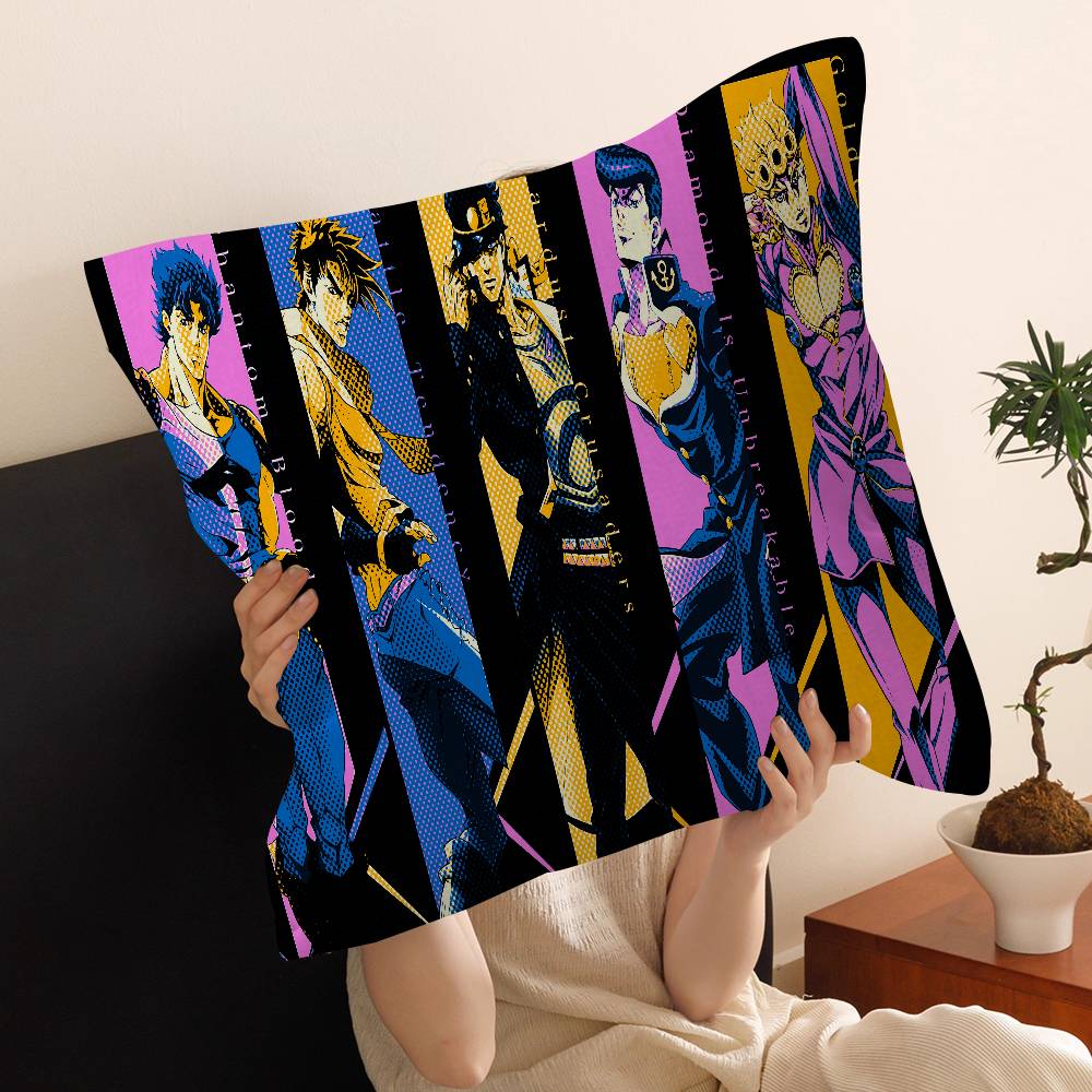 Anime JoJo Bizarre Adventure Pillow Anime Pillow Sofa Bed Head Pillow Cover Cushion Cover 45x45 cm Fashion