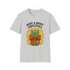 Unisex Softstyle T-Shirt Funny Pickle Jar Holiday Gift Bow Christmas Graphic Tee