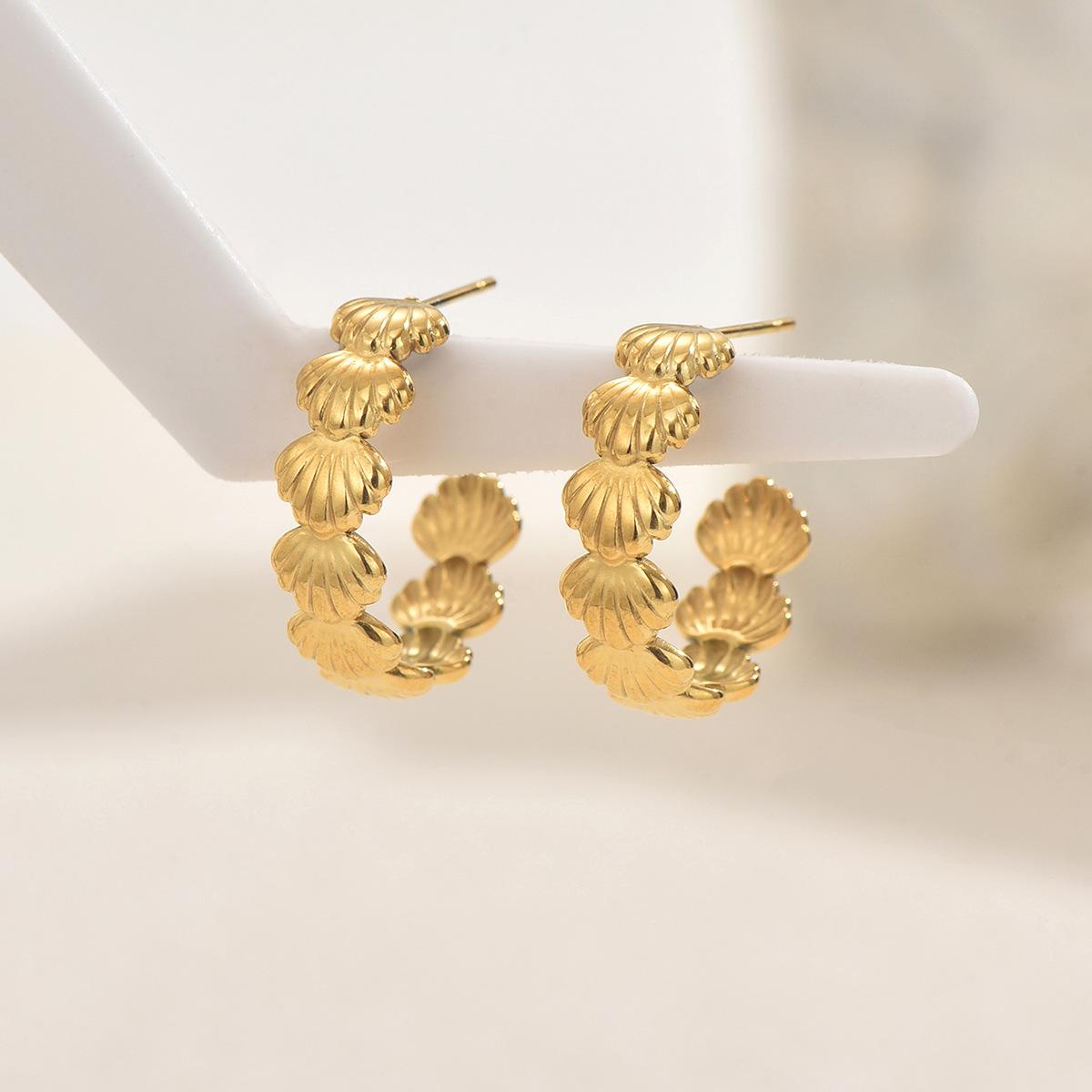 

Аксессуары, Металлический корпус в океанском стиле, Нишевые роскошные серьги, Универсальные премиальные серьги для женщин