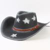 Popular Western Cowboy Straw Hat Men's and Women's Fashion Shade Straw Hat Classic Outdoor Western Cowboy Hat