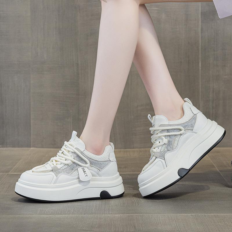 9981 leather high-top shoes children's new versatile spring and autumn platform sports and leisure shoes
