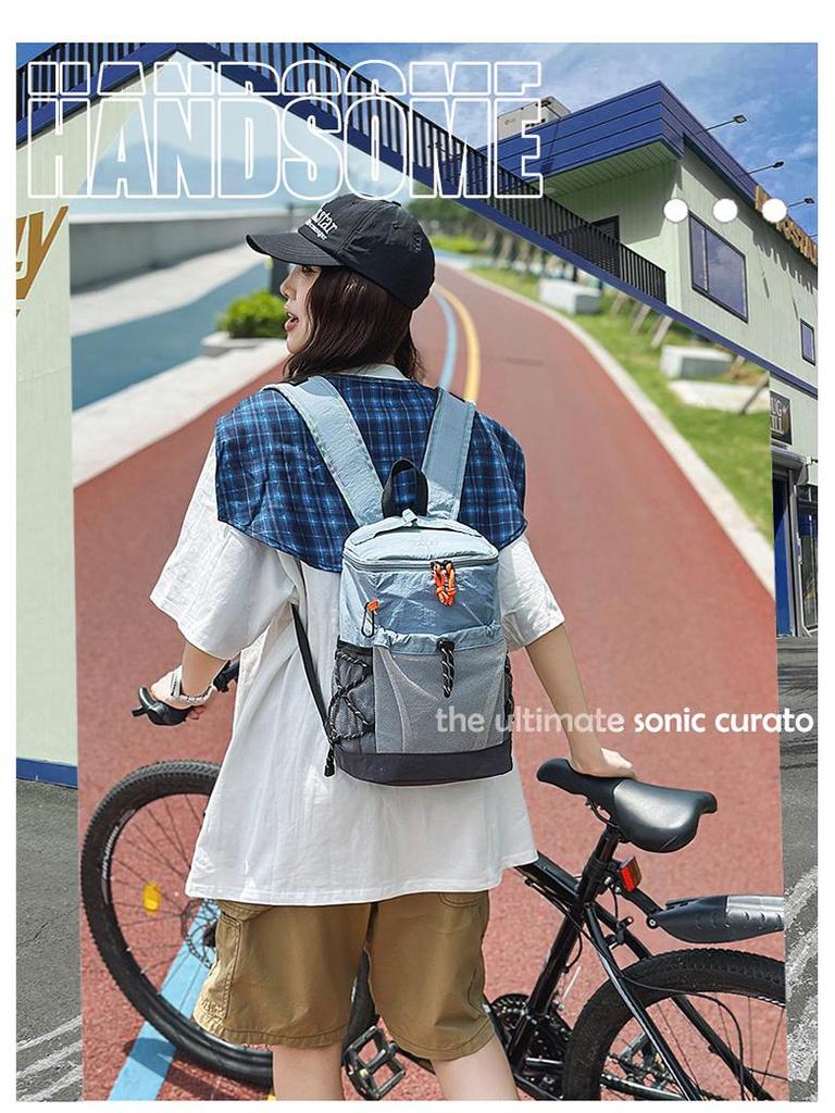 Large Capacity Outdoor Sports Cycling Backpack - Fashionable Oxford Cloth for Students and Mountaineering
