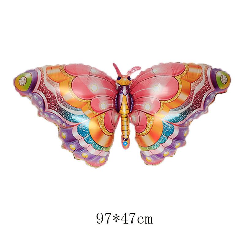 Large Butterfly Aluminum Foil Balloons Butterfly Helium Air Globos Birthday Party Decorations Baby Shower Kids Toy Photo Props 5