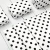 1set/ 50pcs Polka Dot Tissue Paper, Gift Wrapping Paper White Black Art Paper, Birthday Gift, Gift Party DIY Crafts 14 X 20 In