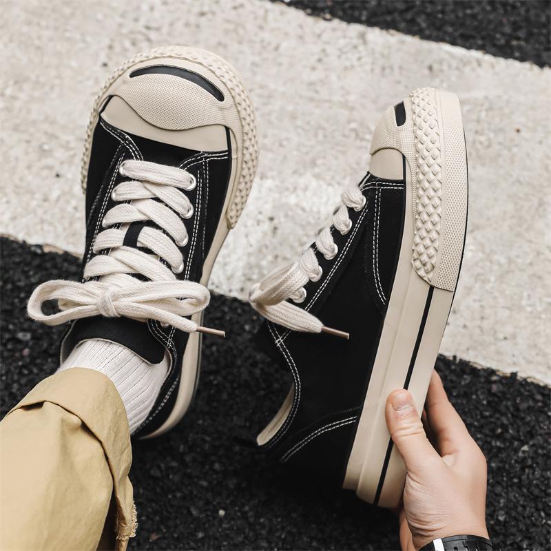 New big head smiling canvas shoes student sports and leisure men's shoes versatile board shoes X302