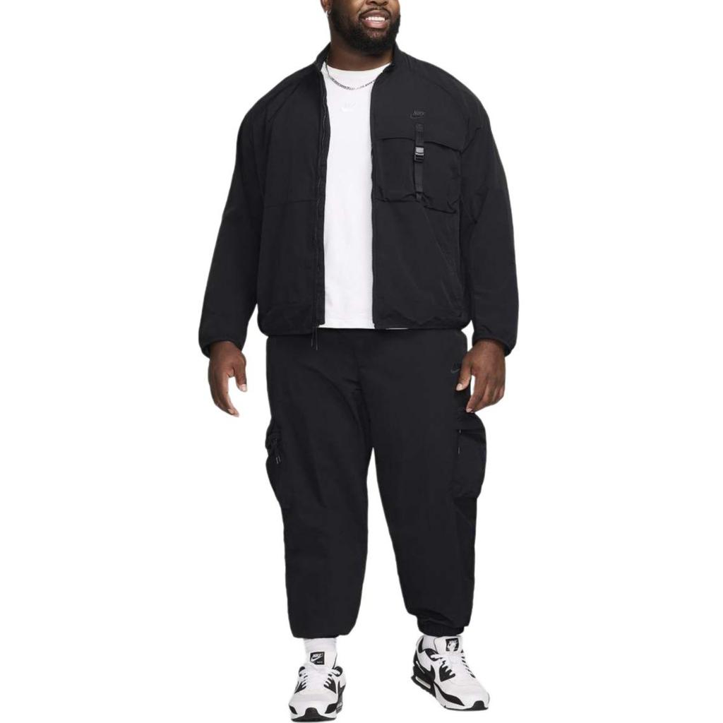 Nike Tech Woven Fashion Comfortable Fitted Solid Color Jogger Pants Men bottoms Black FZ0756-010