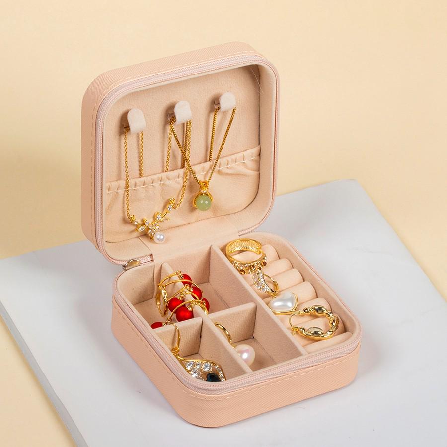 

Роскошная шкатулка для хранения ювелирных изделий: Органайзер большой вместимости для серег, ожерелий и браслетов Size 1