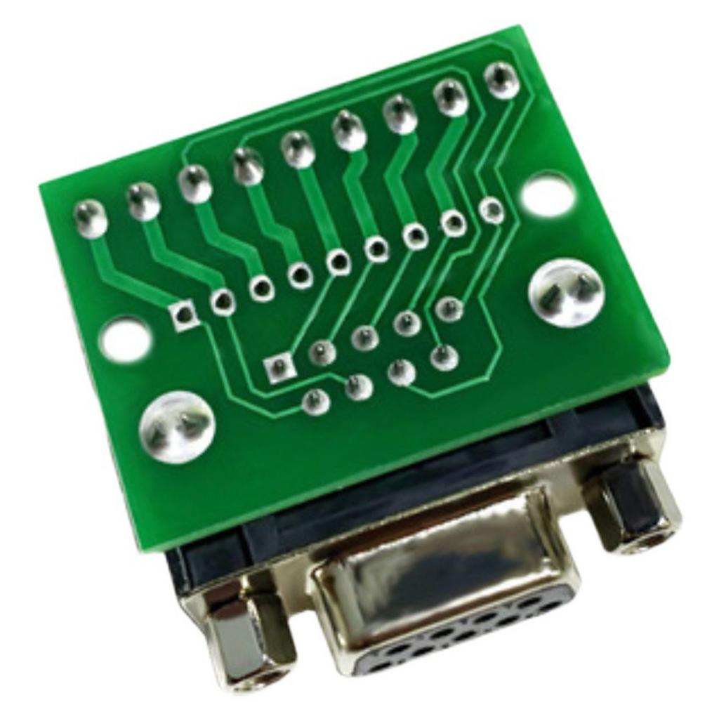 Durability 9-Pin 9-Hole DB9 Male/ Female Connector Adapter Easy Installation Screw Terminal High Conversion Performance