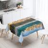 Beautiful Natural Scenery Printed Tablecloth Outdoor Picnic Camping  Stain Resistant Waterproof Table Home Decoration