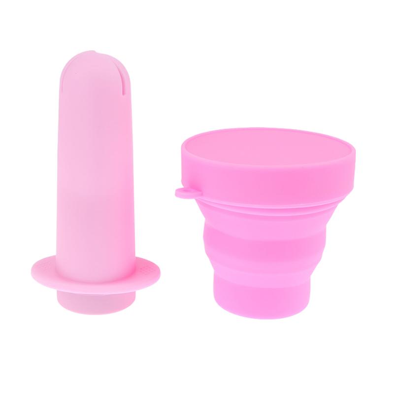 Portable Menstrual Cup Booster Medical Silicone Leak-Proof Lady Women Menstrual Period Cup Booster Feminine Hygiene Product
