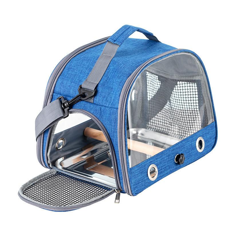 Portable Bird Carrier Bag Foldable Travel Cage for Parrot Pigeon Mynah Cockatiel Hamster Small Pet Waterproof Outdoor Backpack