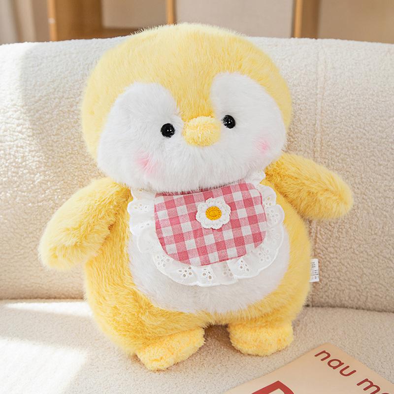 

Fluffy Hair Penguin Plushie Stuffed Animal Blue/Pink Cuddly Penguin Dolls Peluche Plush Toy Sets for Birthday Surprise Gift Idea 13cm