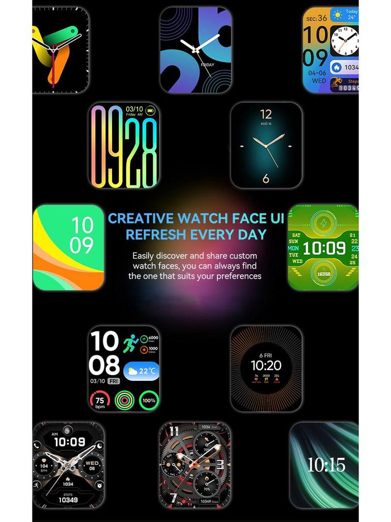 Valdus VS13 Bluetooth Call Smartwatch 1.75" Dafit Sport TFT Monitor