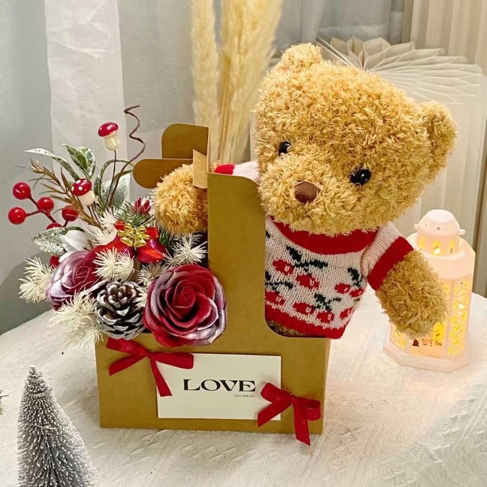 Sweater teddy bear birthday doll plush toy ground marketing ferrule Valentine's Day gift
