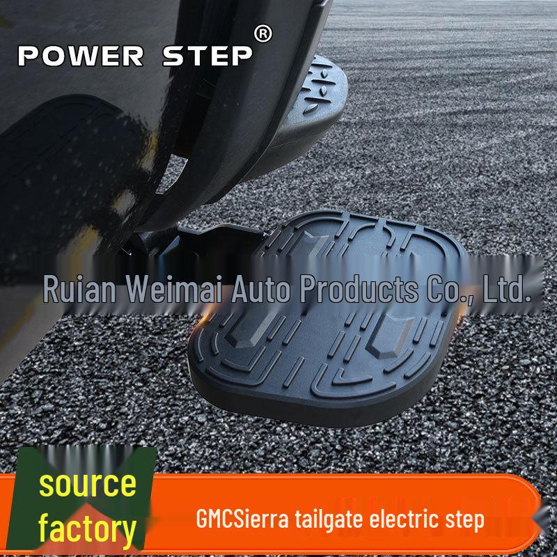 Electric Retractable Foot Pedal and Side Step for 14-23 GMC Sierra Tailgate