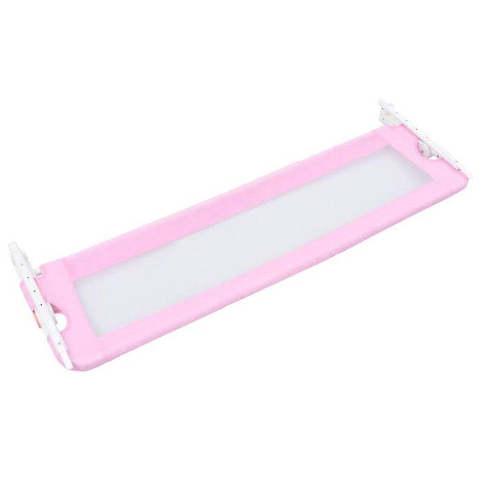 VidaXL Barrière de sécurité de lit d'enfant Rose 120x42 cm Polyester 10170