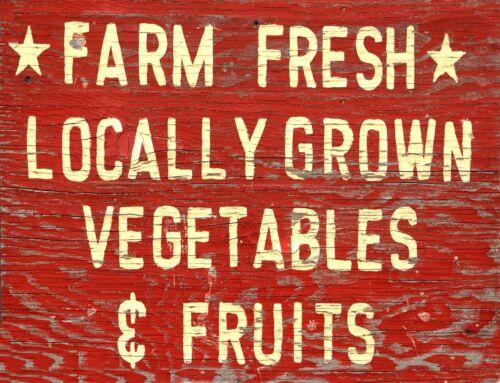 

TIN SIGN Farm Fresh Vegetables Farm Art Deco Garage Wall Produce Barn EggAluminum 20x30cm（7.8x11.8inch）