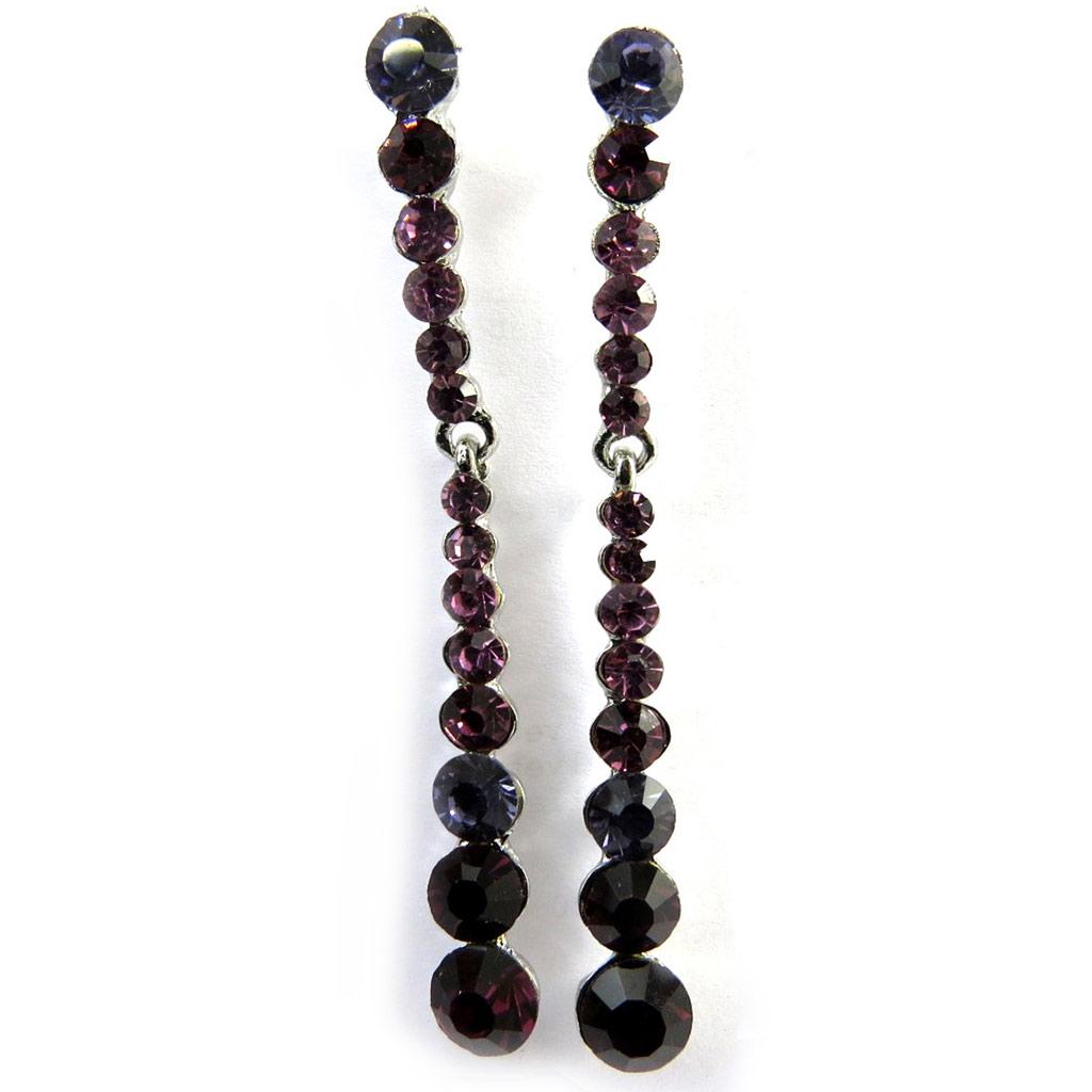Les Trésors De Lily [N3120] - Boucles créateur 'Sissi' violet