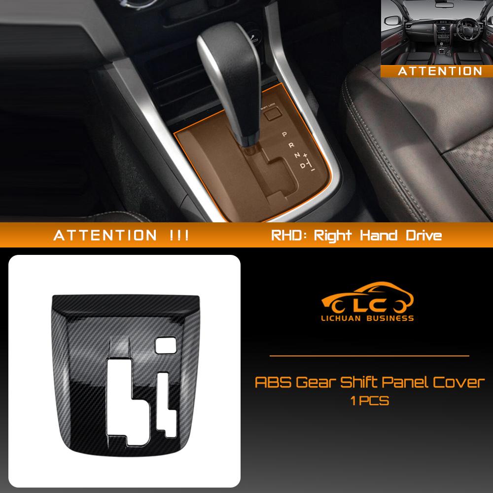 

Gear Shift Panel Cover for ISUZU D-MAX MU-X 2012-2019 1pc LHD RHD Carbon Fiber Color ABS