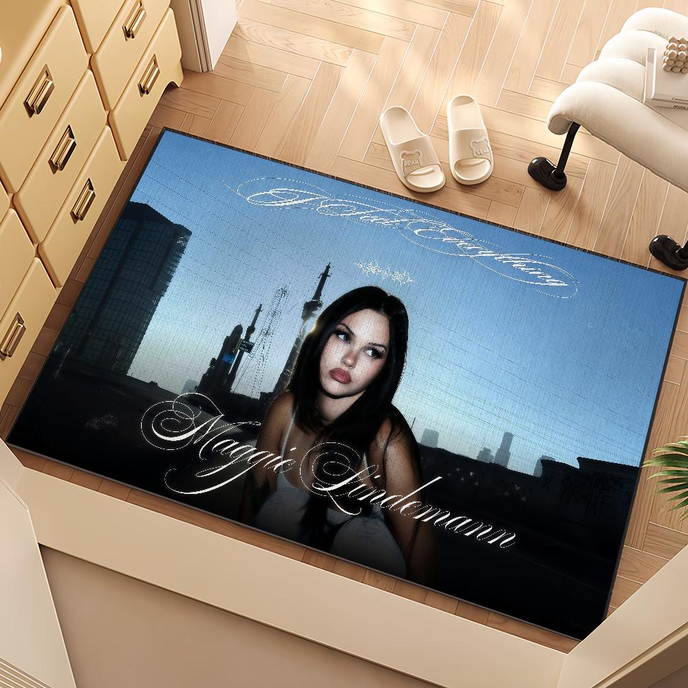 Tappeto da comodino Singer per la casa Tappetino da bagno Tappeto per corridoio Balcone Tappeto per ingresso Sento tutto m-Maggie Lindemann Zerbino hogar Decor