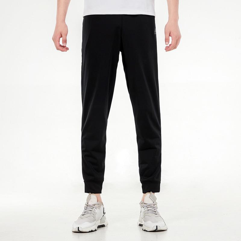 Adidas Essentials Warm-Up Tapered 3-Stripes Track Pants Black/Black Men Streetwear H46107