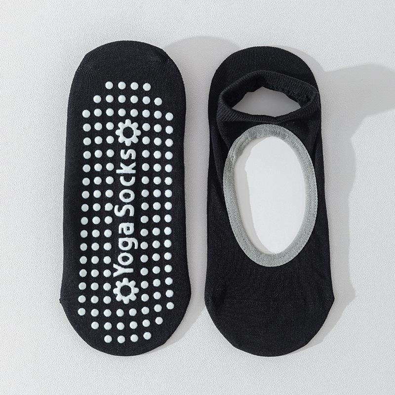 Yoga Socks, Women's Boat Socks, Summer Thin Pure Cotton Fitness Dance Silicone Anti-slip Sports Socks, Professional Pilates Socks