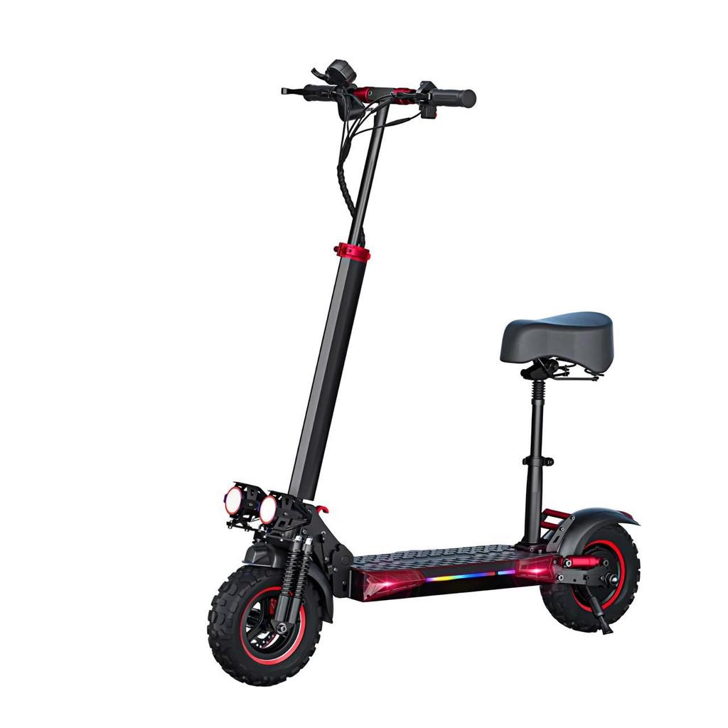 2026 Neuer E-Scooter J11 Max Faltbarer Elektroroller 1200W Motor 48V18AH 10-Zoll-Reifen Reise für Erwachsene mit Sitz 30-40 Meilen Elektroroller