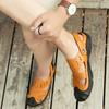Men's Sandals New Genuine Leather Two-Way Beach Shoes Closed Toe Personality Soft Bottom Sandals Men's Fashion Summer