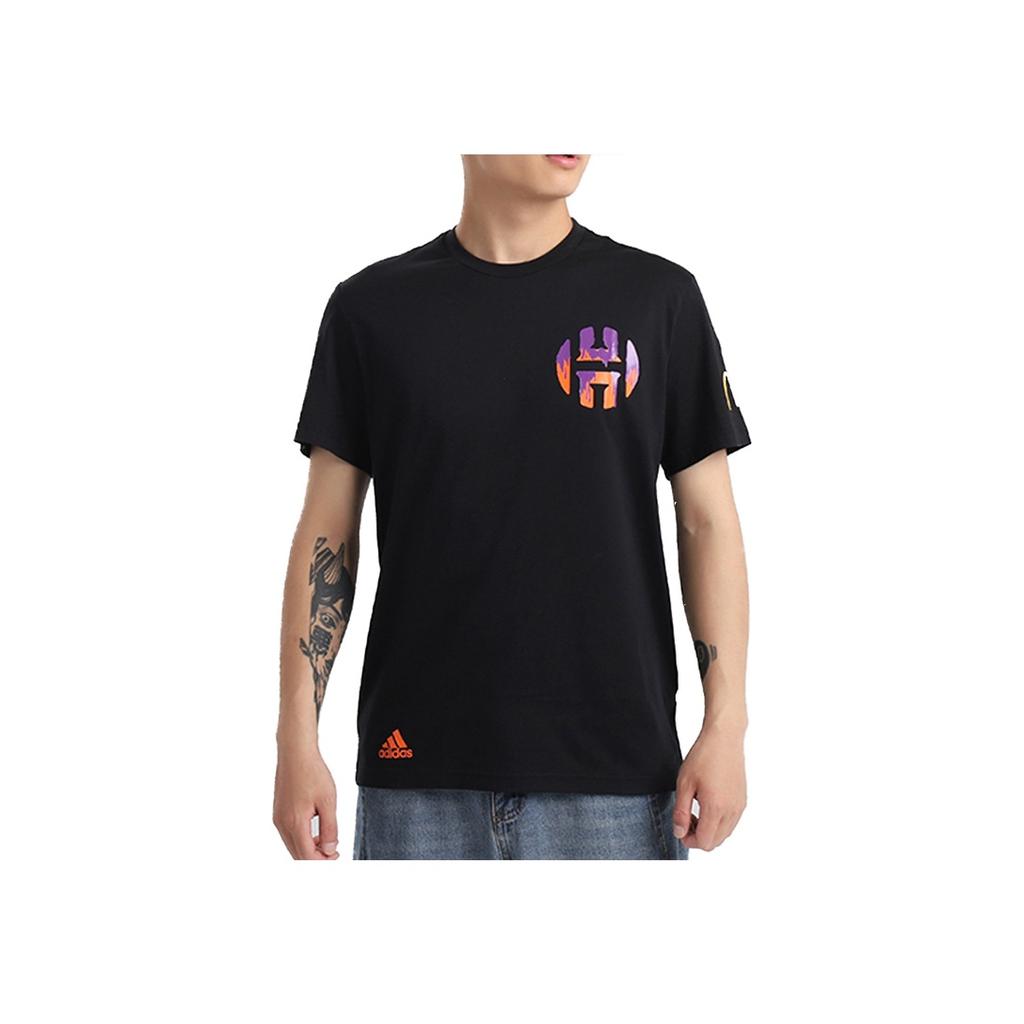 Adidas Harden Sauce Tribute McDonalds Co-Branded Short Sleeve T-Shirt Men Tops Black GJ8580