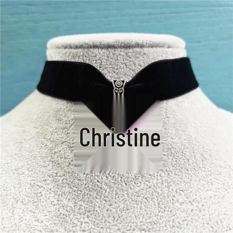 Gothic Spider Necklace Black Velvet Choker for Halloween