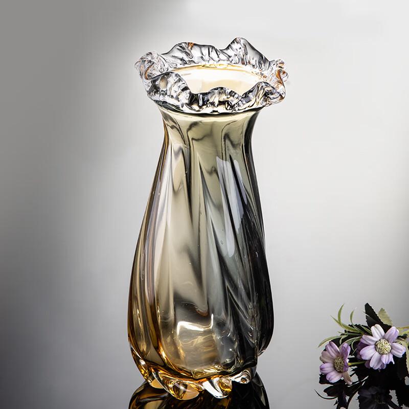 Handmade Cylindrical Glass Flower Vase
